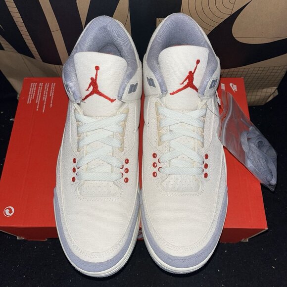 NEW Nike Air Jordan Retro 3 “Muslin” DH7139 100 Men Size 8.5 - Picture 3 of 7
